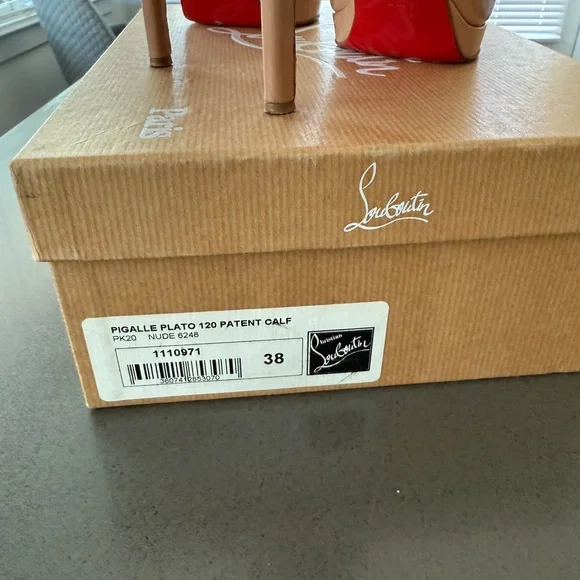 Christian Louboutin Blush Patent Leather Heels - Picture 4 of 5